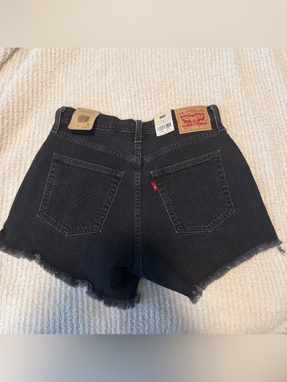 NWT Levi’s Black Denim Shorts